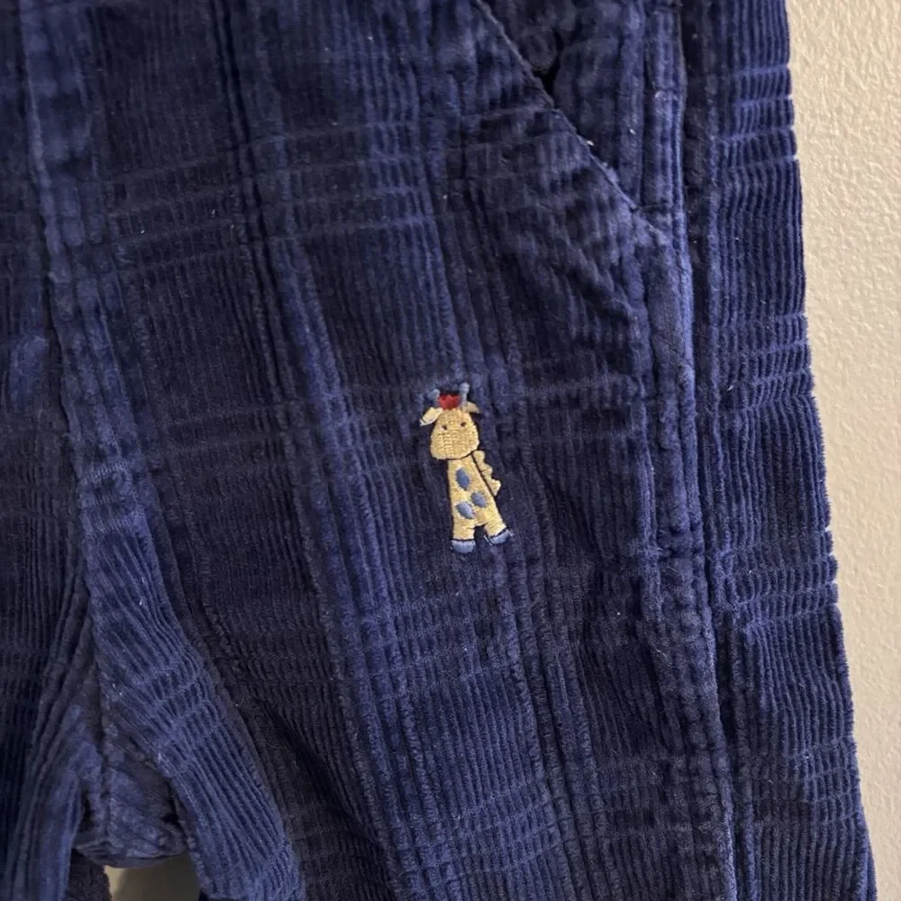 VTG 90s Vestbak OshKosh B'gosh Baby Plaid Corduroy Overalls Sz 18 Mo Kidcore